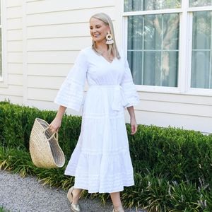 Lisa Marie Fernandez for Target white cotton dress small EUC